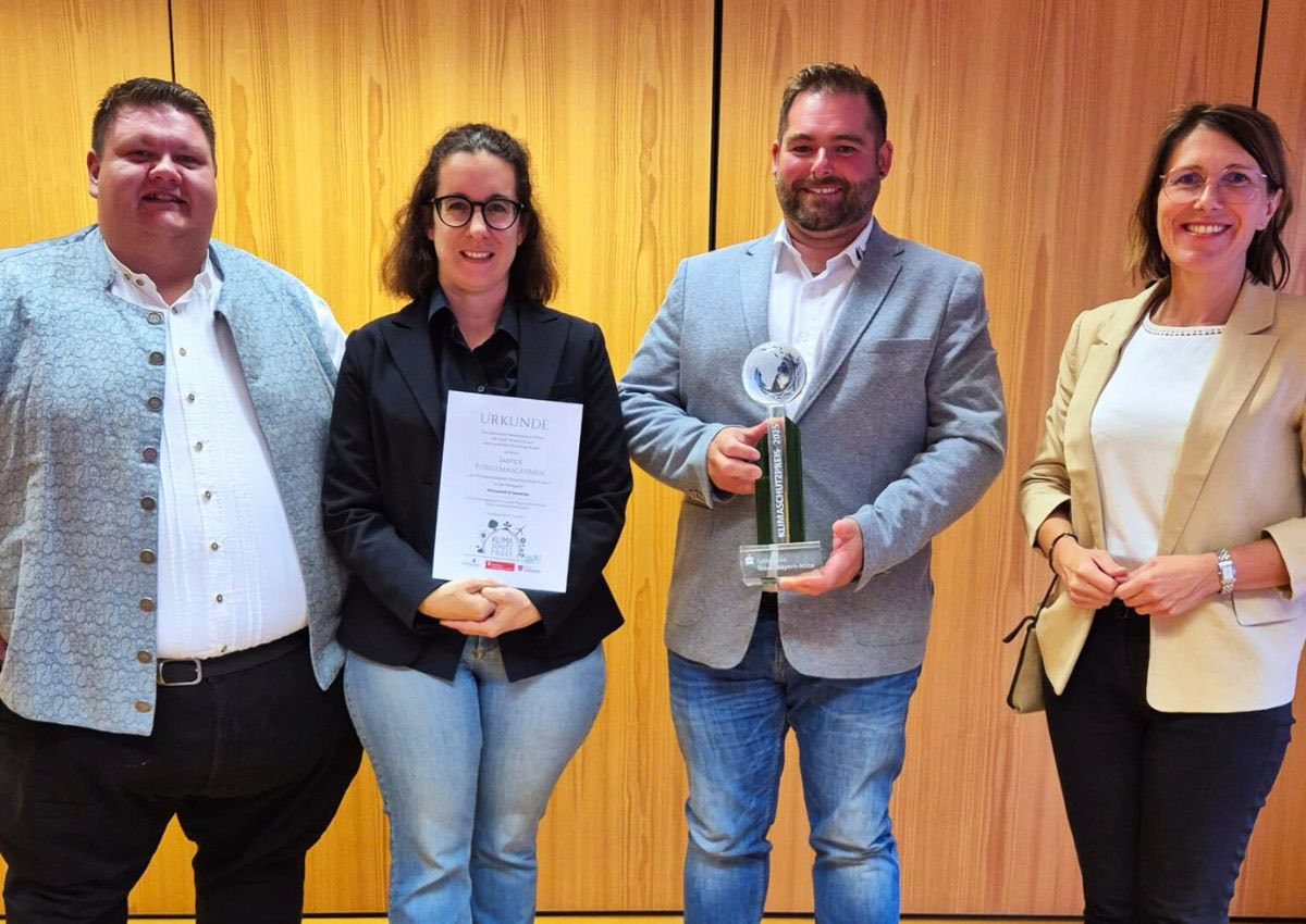 Impex Team mit Klimaschutzpreis